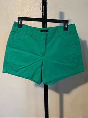 Lands' End Women's Green Cotton Bermuda Shorts